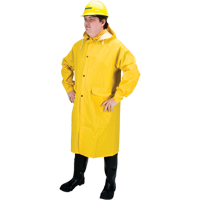 RZ200 Long Rain Coat, Polyester, Small, Yellow SEH085 | Kelford
