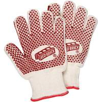 Red Brick<sup>®</sup> Reversible Terrycloth Gloves, Cotton, Double Sided, 10 Gauge, Small SCG882 | Kelford