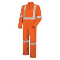 Hi-Visibility Coveralls , Men's, Orange, Size 38 Kelford