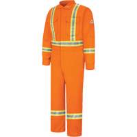 Combinaisons r&eacute;sistantes au feu avec bandes r&eacute;fl&eacute;chissantes, Taille 38, Orange, 12,2 cal/cm² Kelford