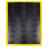 Tapis antifatigue en d&ocirc;me, &agrave; bulles, 2' x 3' x 1/2", Noir, Caoutchouc Kelford