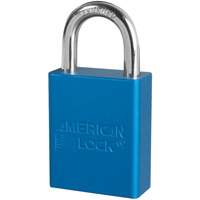 American Lock&reg; Safety Padlocks, Blue, Keyed Alike, Aluminum, 1-1/2" Width Kelford
