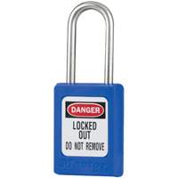 S31 Zenex Safety Padlocks, Blue, Keyed Alike, Thermoplastic, 1-3/8" Width Kelford
