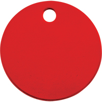 Blank Tags, Aluminum, 1.5" dia Kelford