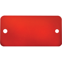 Blank Tags, Aluminum, 3" W x 1" H Kelford