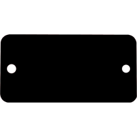 Blank Tags, Aluminum, 3" W x 1" H Kelford