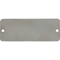 Blank Tags, Stainless Steel, 3" W x 1" H Kelford