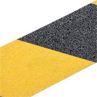 Premium Anti-Skid Tape, 2" x 60', Black & Yellow Kelford
