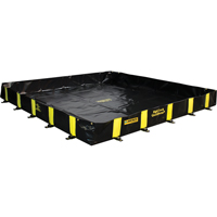 Bermes Rigid-Lock QuickBerm, Capacit&eacute; 745 gal. US, 10' la x 10' lo x 12" h, Paroi &agrave; piquets Kelford