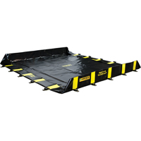 Bermes Rigid-Lock QuickBerm, Capacit&eacute; 745 gal. US, 10' la x 10' lo x 12" h, Paroi &agrave; piquets Kelford