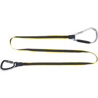 Longe de service lourd &agrave; garde-fou pour outil, Longueur fixe, Mousqueton double Kelford