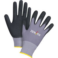 Gants ZX-1 de premi&egrave;re qualit&eacute; compatibles avec les &eacute;crans tactiles, 9/Grand, R&ecirc;vetement Nitrile/Mousse de nitrile, Calibre 15, Enveloppe en Nylon Kelford
