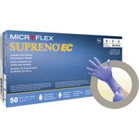 Supreno&reg; EC Gloves, Small, Nitrile, 5.5-mil, Powder-Free, Purple, Class 2 Kelford