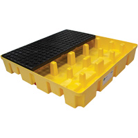 Poly-Slim-Line Spill Pallet without Drain, 66 US gal. Spill Capacity, 49" x 49" x 8.75" Kelford