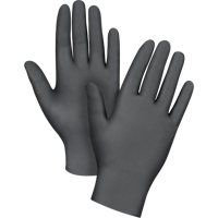 Gants jetables en paquets pour distributeur, 2T-Grand, Nitrile, 5 mils, Sans poudre, Noir Kelford