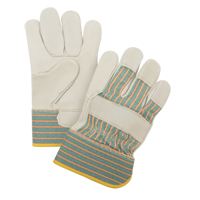 Abrasion-Resistant Fitter's Gloves, Medium, Grain Cowhide Palm Kelford