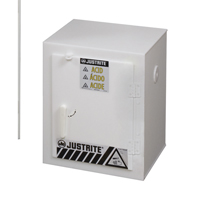 Armoires solides en poly&eacute;thyl&egrave;ne pour acides, 6 x 0,66043 gal., 17" x 22" x 17" Kelford