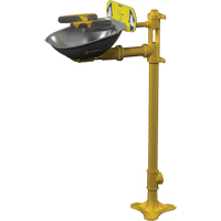 Postes de douche oculaire/faciale Halo, Installation Socle, Bol Acier inoxydable Kelford