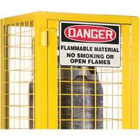 Armoire de s&eacute;curit&eacute; pour cylindres de gaz conforme aux normes de la CSA, nbre de bouteilles: 2, 17" , 17" , 69" , Jaune Kelford