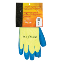 Gants haute visibilit&eacute; doubl&eacute;s d'acrylique de caoutchouc naturel, 9, R&ecirc;vetement Latex de caoutchouc, Calibre 7, Enveloppe en Acrylique Kelford