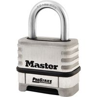Cadenas &agrave; combinaison ProSeries, Argent, Acier inoxydable, Largeur de 2-1/4" Kelford