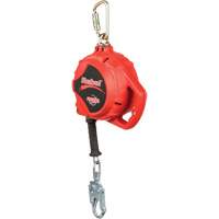 Rebel Self Retracting Lifeline, 33', Galvanized Steel, Swivel Kelford