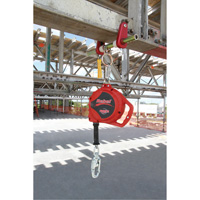 Rebel Self Retracting Lifeline, 33', Galvanized Steel, Swivel Kelford