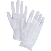 Parade/Waiter's Gloves, Cotton, Hemmed Cuff, Large SEE795 | Kelford