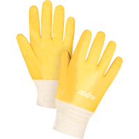 Rough-Finish Chemical-Resistant Gloves, Size 9, 10" L, PVC, Interlock Inner Lining, 47-mil Kelford