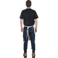 Apron, Cotton, 36" L x 29" W, Natural Kelford