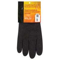 Jersey Gloves, Large, Brown, Unlined, Knit Wrist SEE950R | Kelford