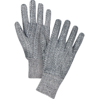 Jersey Gloves, X-Large, Salt & Pepper, Unlined, Knit Wrist SEE952 | Kelford