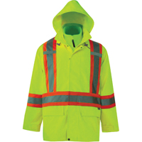Journeyman 3-in-1 Safety Jackets, Polyester, High Visibility Lime-Yellow, Small Kelford