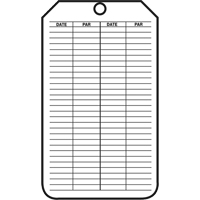 &eacute;tiquettes de s&eacute;curit&eacute; d'inspection et de contr&ocirc;le de l'&eacute;tat de l'&eacute;quipement, Plastique, 3-1/8" la x 5-7/8" h, Français Kelford