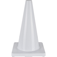 Coloured Traffic Cone, 18", White Kelford