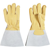 Lineman's Glove, Large, Grain Cowhide Palm SEH743 | Kelford