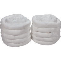 Remblais tubulaire absorbant, Huile seulement, Absorption 45 gal., 3" la x 10' lo, Pqt de 10 Kelford