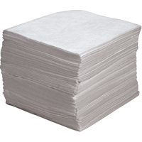 Premium Meltblown Sorbent Pads, Oil Only, 15" x 17", 30 gal. Absorbancy Kelford