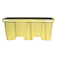 Nestable 2-Drum Poly-Spillpallet Without Drain, 66 US gal. Spill Capacity, 51" x 26" x 21" Kelford
