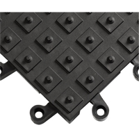Tapis ErgoDeck avec crampons antid&eacute;rapants int&eacute;gr&eacute;s No 552, PVC, 1-1/2' la c, 1-1/2' lo, 7/8" &eacute;paisseur, Noir Kelford