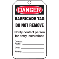&eacute;tiquettes de s&eacute;curit&eacute;, Plastique, 3-1/4" la x 5-3/4" h, Anglais Kelford