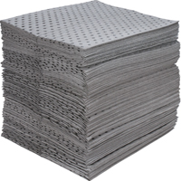 Industrial-Grade Fine Fibre Sorbent Pads, Universal, 15" x 17", 40 gal. Absorbancy Kelford