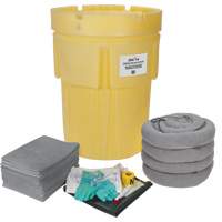 Trousse &eacute;conomique de lutte contre les d&eacute;versements, Universel, Baril, Absorbance de 95 gal. US Kelford