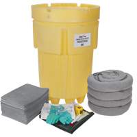 Trousse de lutte contre les d&eacute;versements de premi&egrave;re qualit&eacute;, Universel, Overpack/Baril de r&eacute;cup&eacute;ration, Absorbance de 95 gal. US Kelford