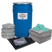 Trousse de lutte contre les d&eacute;versements pour &eacute;tabli, Universel, Baril, Absorbance de 30 gal. US Kelford
