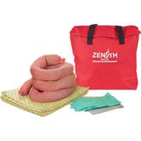 Trousse &eacute;conomique de lutte contre les d&eacute;versements, Mati&egrave;res dangereuses, Sac, Absorbance de 5 gal. US Kelford