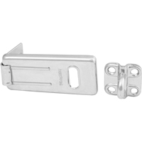 General Security Hardened Steel Hasp, Silver Kelford