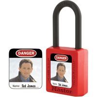 Zenex Thermoplastic Photo Padlock Identification Labels Kelford