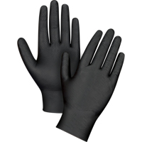 Heavyweight Tactile Grip Examination Gloves, Medium, Nitrile, 8-mil, Powder-Free, Black SEK262 | Kelford