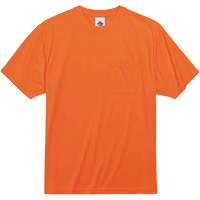 GloWear 8089 Non-Certified T-Shirt, Polyester, Small, High Visibility Orange Kelford